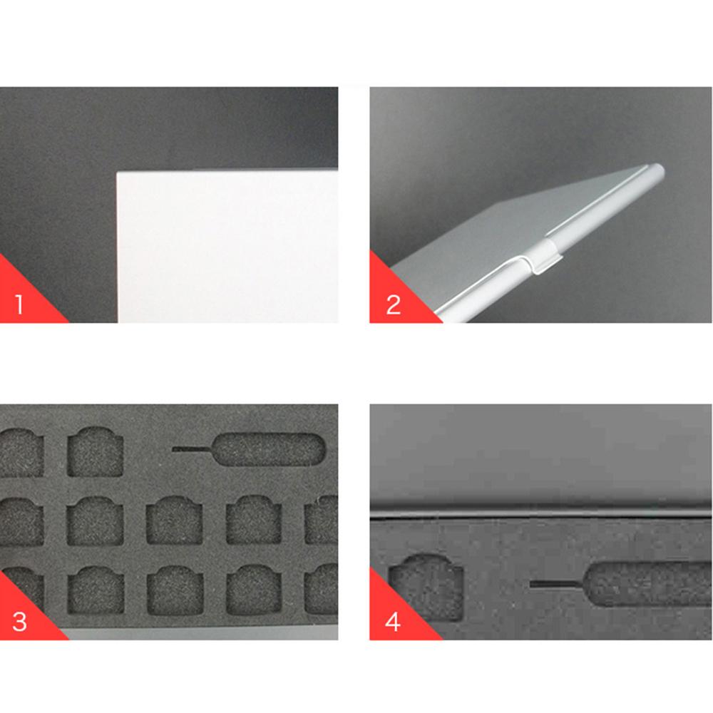 Алюминиевый портативный чехол для хранения памяти мобильного телефона Apple Samsung 56, SIM-карта, защитный чехол