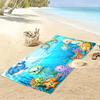 Cute Cartoon Sea Creatures Towel, Beach towel quick-drying for travel outdoor sports jogging beach and swimming