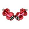 LOYELEY Комплект из 2 болтов M88 мм для крепления велосипедной стойки, крюк для задней стойки для левого и правого автомобилей Honda Suzuki Yamaha, универсальный крепежный болт (красный)