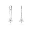 Chain Flower Ear Buckle Women's Small Exquisite Ins Fashion Temperament Small Fresh Earrings