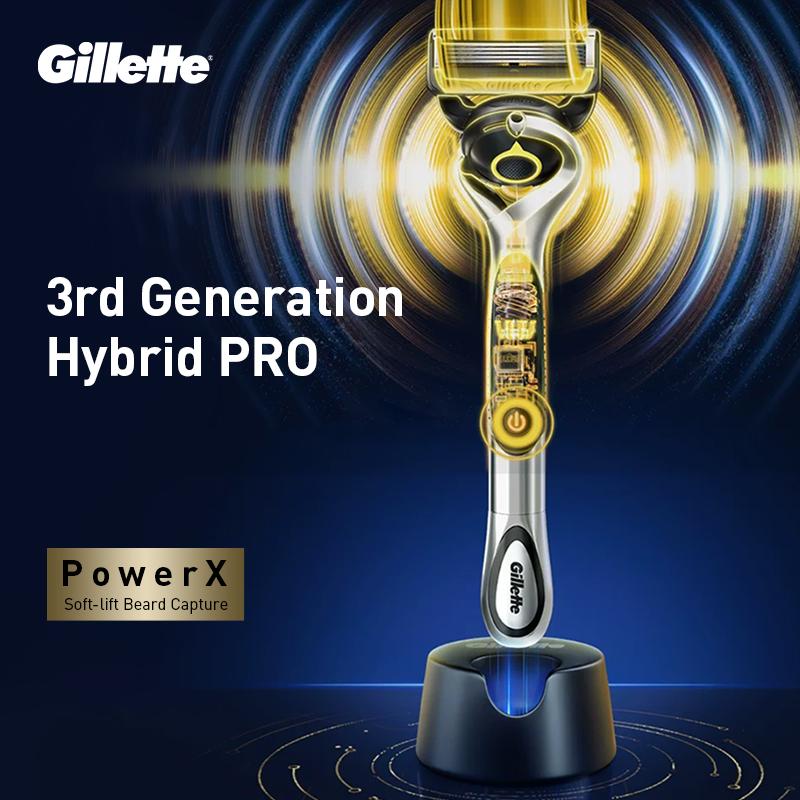 Gillette Бритва Fusion5 ProGlide Hybrid Pro 1 Рукоятка 3 Сменные Кассеты 1 Подставка