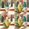 Corn Scallion Plushie Keychain Soft Stuffed Toy Pp Cotton Bag Charm Gift For Kids Decor