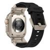 Мягкий ремешок для Apple Watch Ultra 2 Ремешок 49мм 45мм 44мм 42мм Металлический Соединитель из Нержавеющей Стали ТПУ Браслет Iwatch 9 8 7 6 SE 5 4