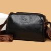 New Soft Leather Shoulder Messenger Bag Women's High-end Sense Large-capacity Women's Bag Bag Versatile Single Bag
