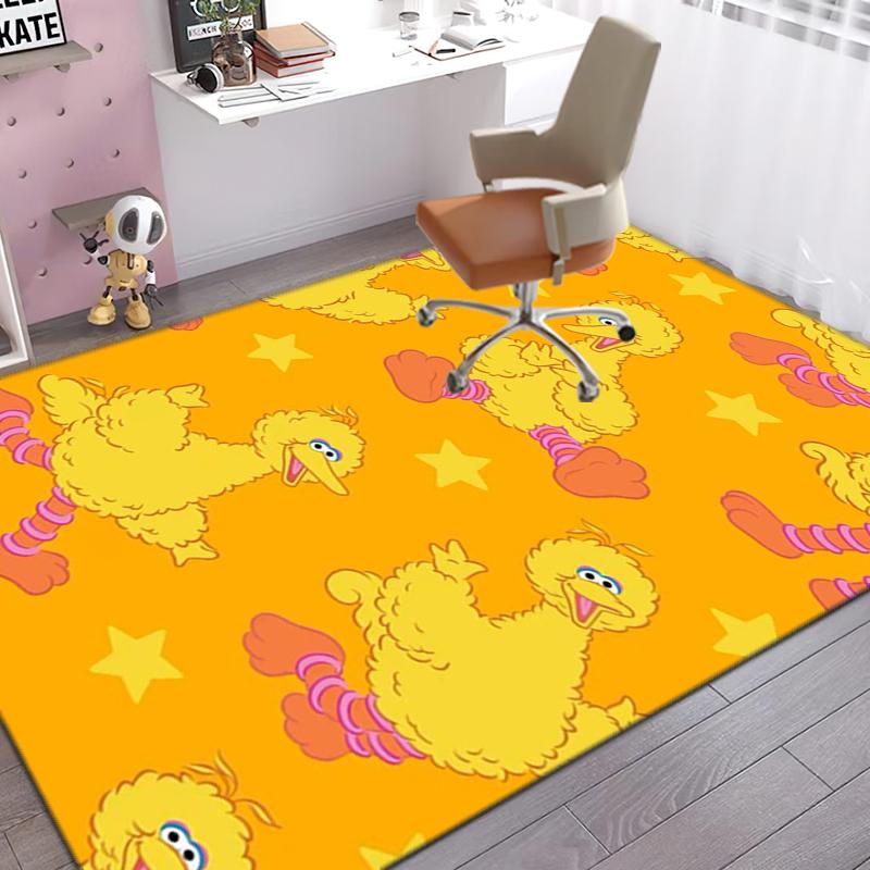 1PC Sesame Street Rug - home decoration Carpet For Living Room Bedroom Flooring Computer Chair Area Rug