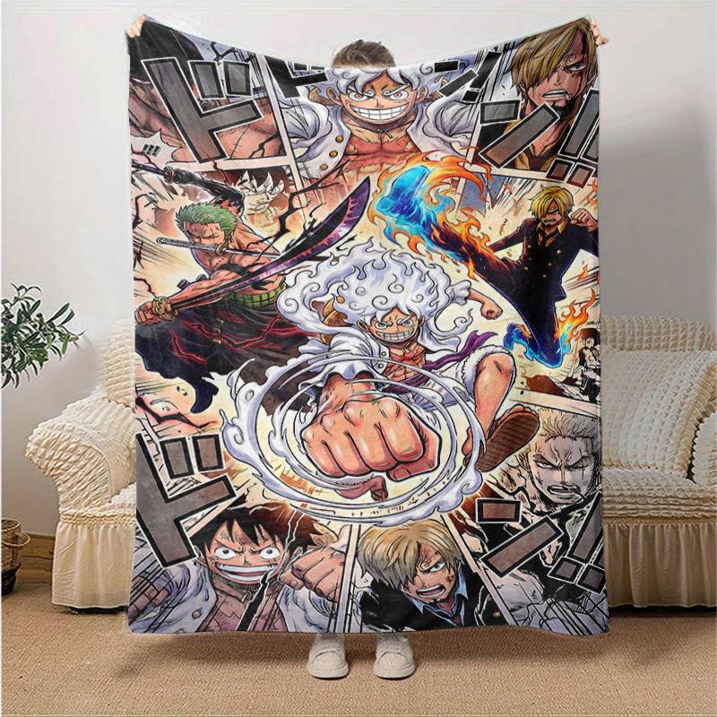 1pc Light Shadow Split Soft Throw Blanket Flannel All Season Light Weight Living Room/Bedroom Warm Blanket. M7270122