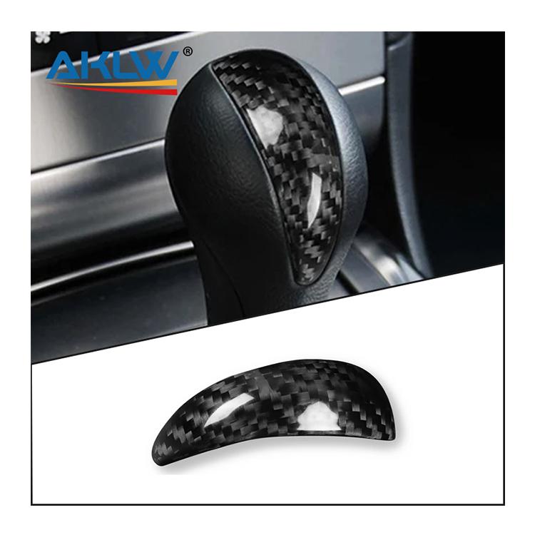 For Infiniti QX/EX/FX/G Series for Nissan Patrol Real Carbon Fiber Interior Accessories Gear Shift Knob Head Cover Trim