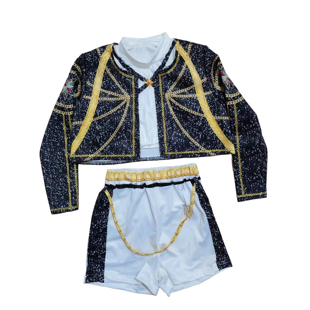 Комплект костюма Золотой Хантрикс Руми Зои Мира Косплей Принт Сценическая одежда Наряд для вечеринки Костюм Лоракса Магазин костюмов на Хэллоуин Рядом со мной