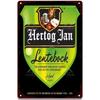 Ретро Металлическая Вывеска Hertog Jan - Изысканно Изготовленная Жесть с Яркой Краской, Идеально Подходит для Декора Бара и Клуба, чтобы Создать Завораживающее Панно