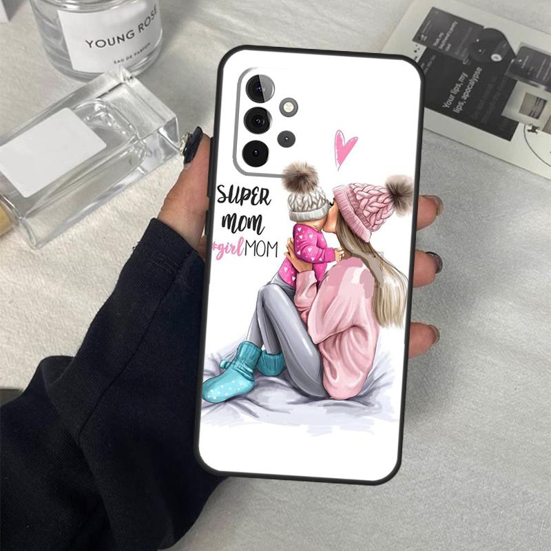 Чехол для телефона Мама Дочь Девочка Сын Папа для Samsung Galaxy A53 A33 A23 A13 A14 A24 A34 A54 A52 A32 A22 A12 A51 A71 A21S
