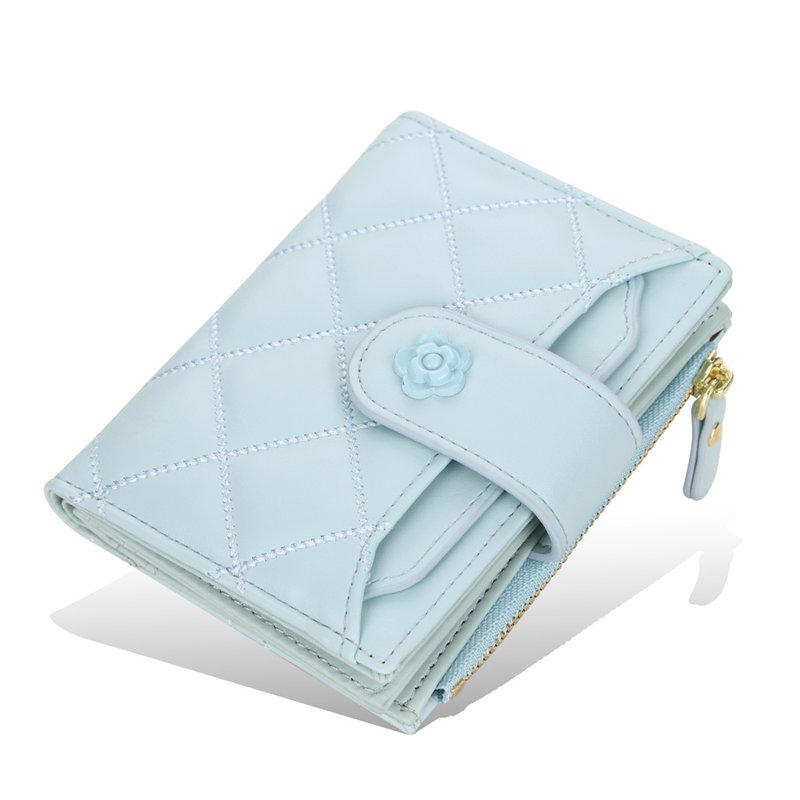 Baellerry Women Fashion Short Wallets PU Leather Coin Purse Zipper Purses Card Holder Wallet