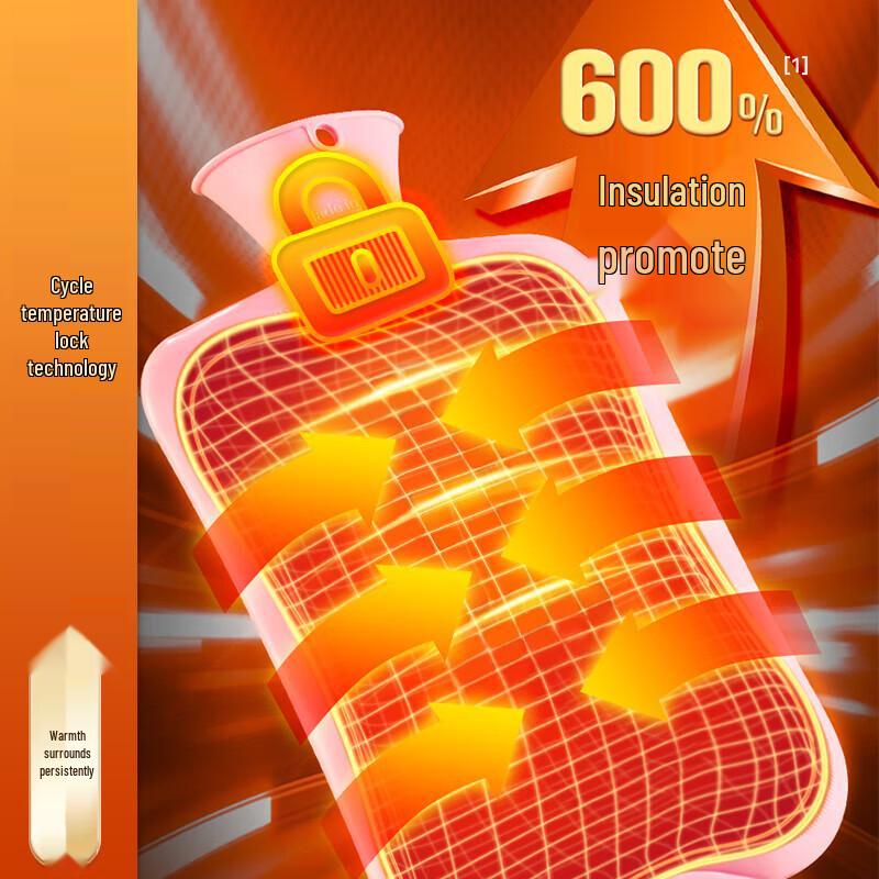 Grey Imitation Rabbit Fur Hot Water Bottle