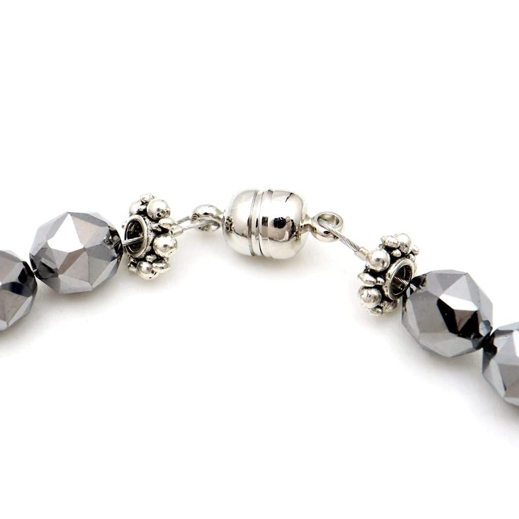 Ожерелье из руды терагерцового диапазона, 6 мм, огранка «звезда», природный камень, магнитный тип, длина 60 см [ЗОЛОТОЙ КАМЕНЬ], прибл.