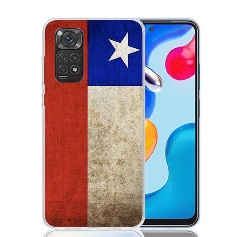 Chile Flag Phone Case For Xiaomi Redmi Note 13 14 15 Pro Plus 12S 12 14S 11S 11E 10 10S 11 11T 5G 4G Cover Coque Redmi Note 13 1