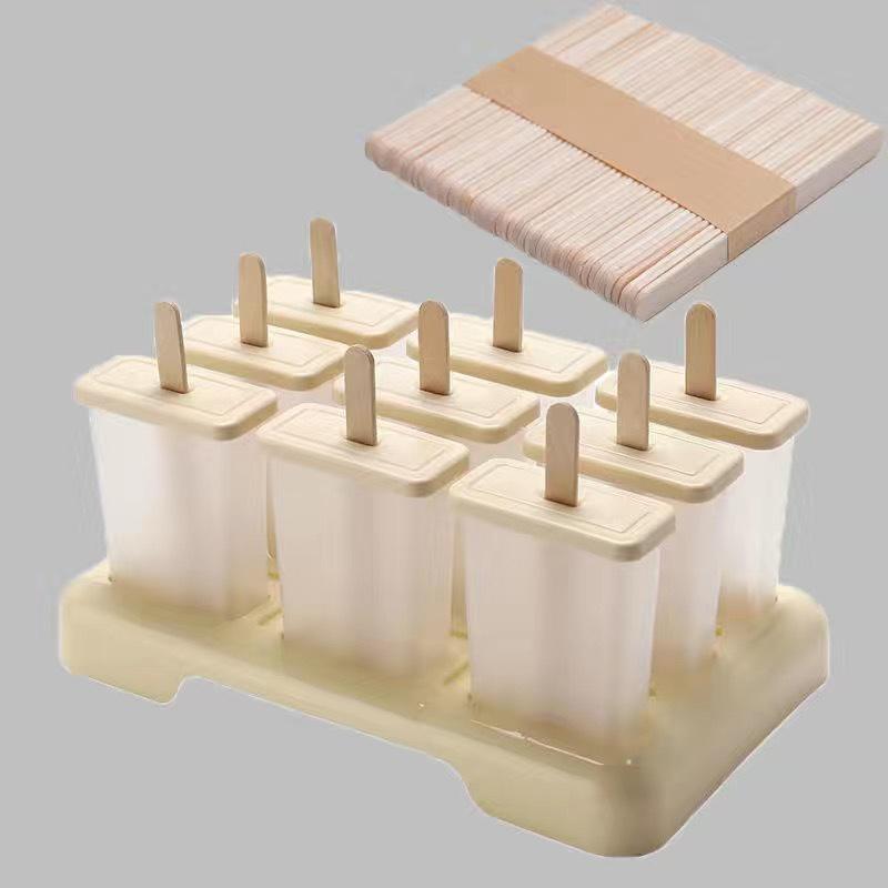 Форма для мороженого и эскимо на 9 ячеек, DIY-машина для мороженого, домашний морозильник с пластиковой палочкой, форма для эскимо, лоток для кубиков льда, кухонный Ga