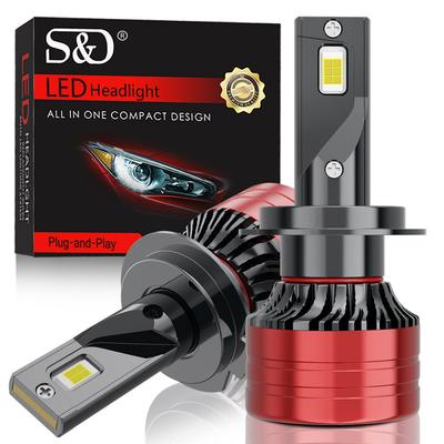 2 шт. H7 Led H4 H1 H11 HB4 HB3 9005 9006 9004 9007 9008 H13 9012 Hir2 Лампа для автомобильных фар 60000LM 60 Вт Auto Turbo H3 LED 880 881 5202 CSP Противотуманные фары