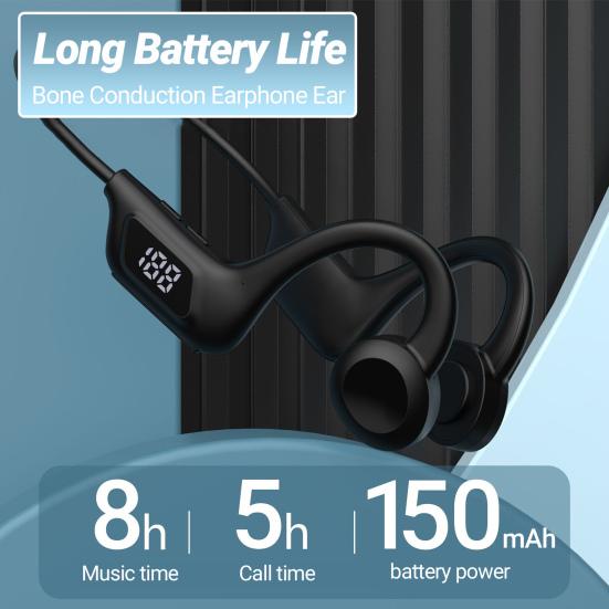 LY1 Наушник с костной проводимостью, крючок, 9D звук, беспроводная Bluetooth-совместимая гарнитура, MP3-плеер