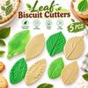 5pcs Non-Stick Surface 3D Leaf Molds 3D Embossed Silicone Baking Molds  Baking Sugar Paste