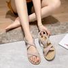 Thick Sole Sandals Women 2024 New Summer Soft Sole Elevated Casual Roman Sandals Small Womens Shoes Sandalias Mujer Sandal