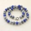 8/10/12MM Mixed Color Blue Gray Black Round South Sea Shell Pearl Necklace DIY Mother's Day Gifts for Jewelry Making 18inch