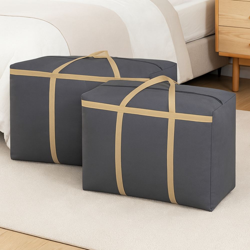 Bidirectional Zipper Clothes Quilt Packaging Bag Foldable Moving Bag Home Storage Bag Moving