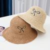 Fashion Crochet Straw Hats Womens Foldable Straw Weave Sun Hat Spring Summer Beach Floppy Fisherman Caps