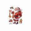 Cartoon Style Christmas Wall Stickers PVC Removable Holiday Decorations Window Decals  Festival