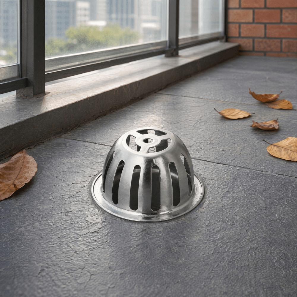 Round Shape Gutter Guard Filter 304 Stainless Steel Drain Cover Downspout Strainer Outdoor