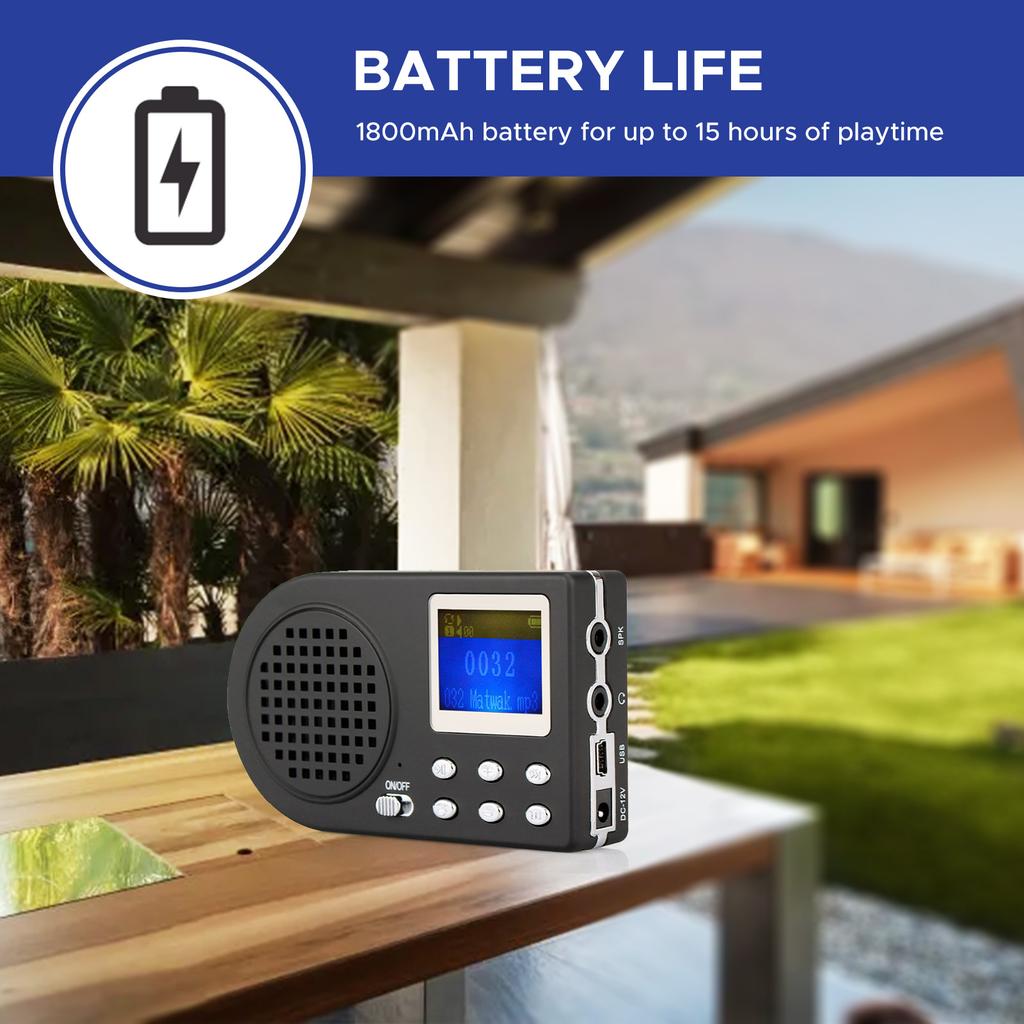 Имитация чириканья птиц Уличный усилитель чириканья птиц с беспроводным пультом 110 звуков животных MP3-динамик