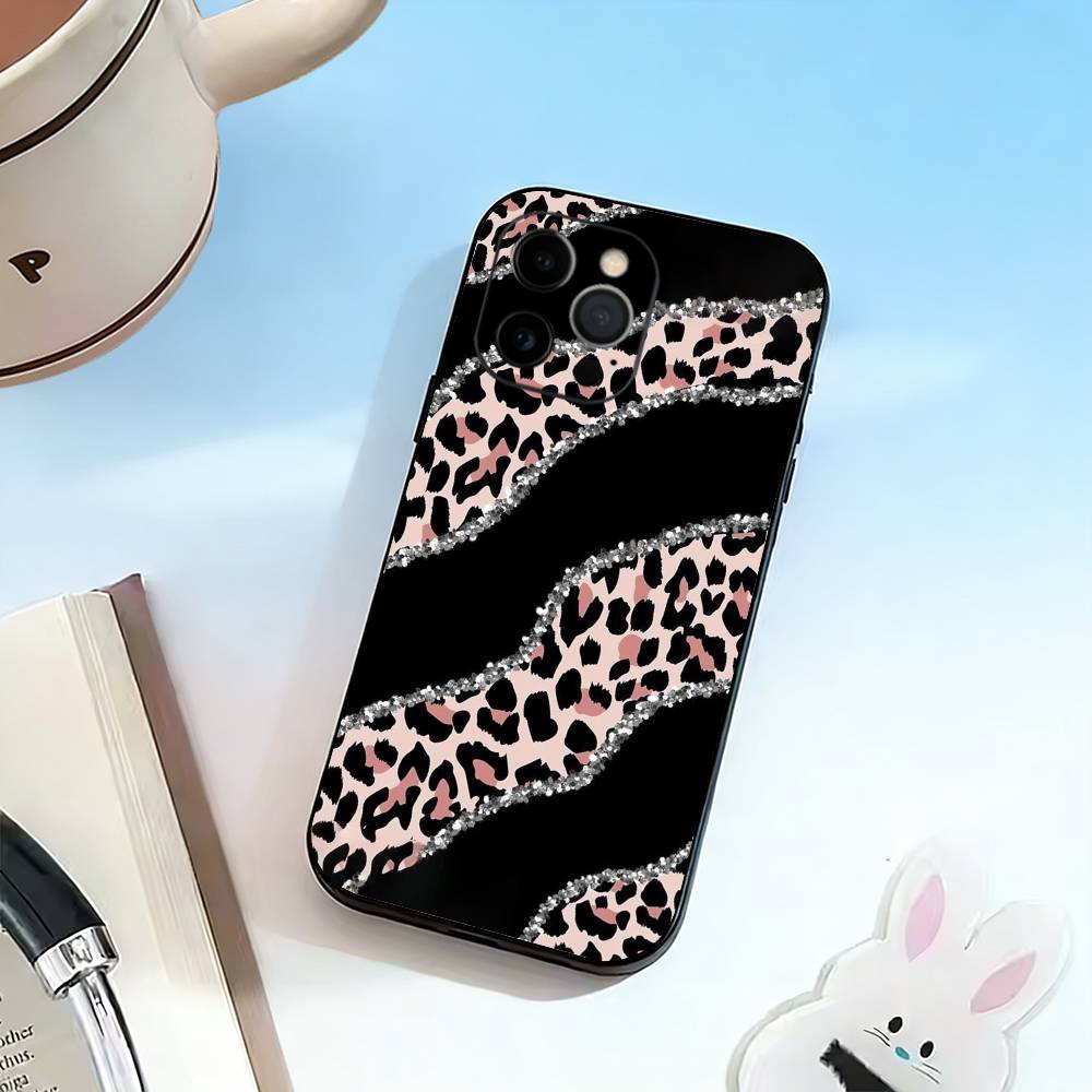 Чехол для телефона с леопардовым принтом, силиконовый, мягкий, для IPhone 17 16 15 14 13 12 11 X XR Plus Pro Max Plus