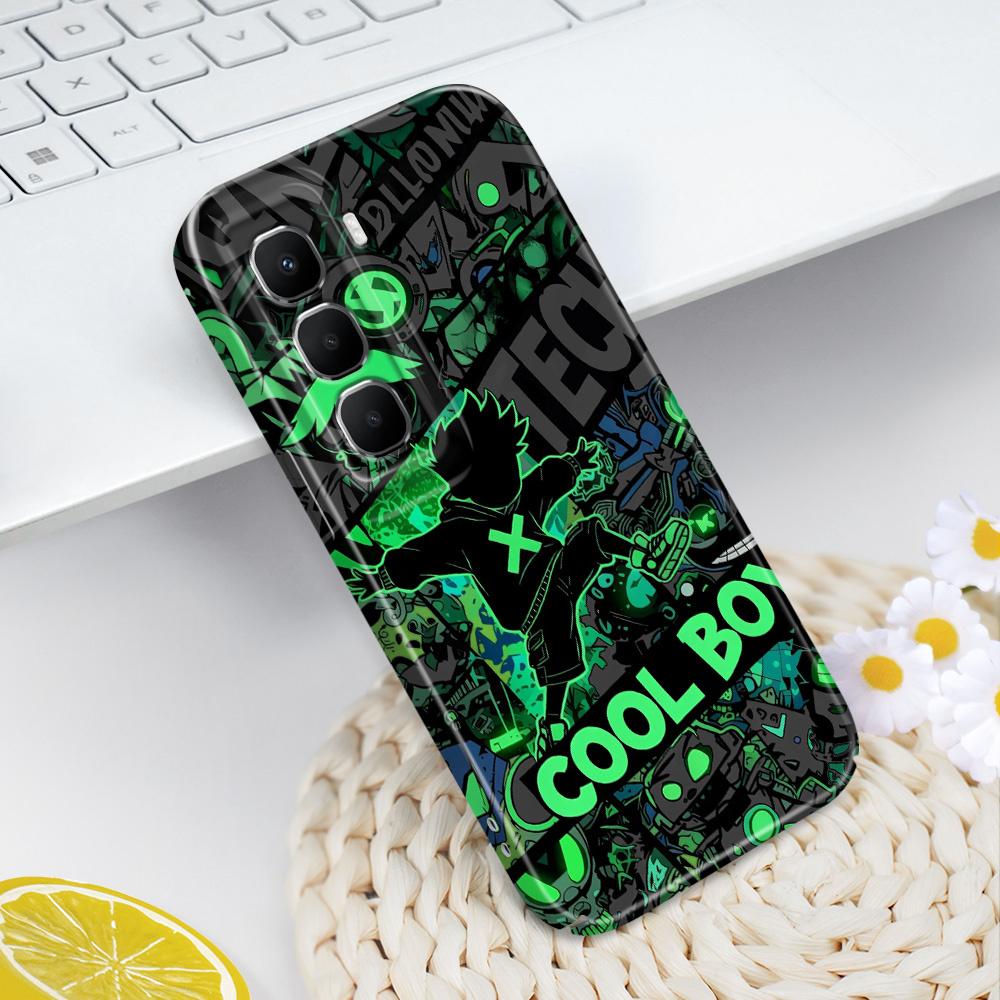 Красочный чехол для телефона мальчика для Infinix Hot 60 60I 40 30I 12 10 Note 50 30 Pro Plus Play 4G 5G Пленка Жесткая крышка