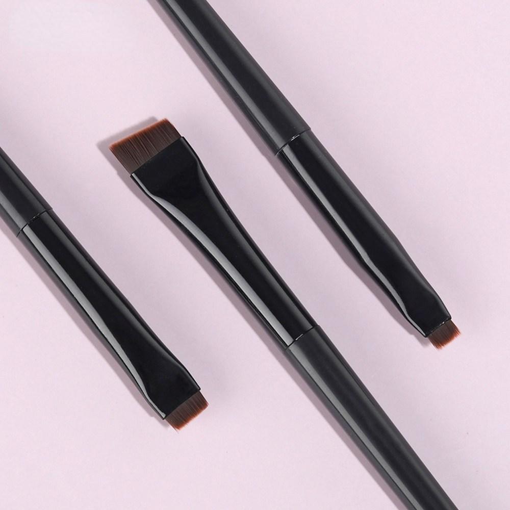 Плоская кисть для подводки бровей Professional Angle Pincell Makeup Cosmetic Tools 3 шт. 6, C, 3 шт.