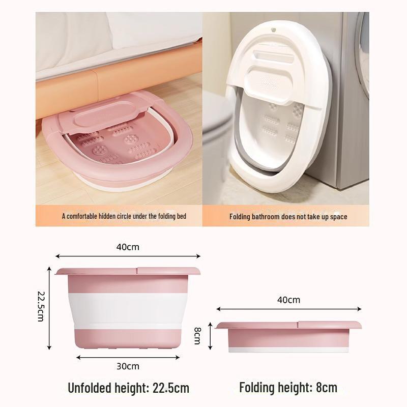 Портативная складная ванна для ног с массажем, повышенная конструкция для замачивания голеней