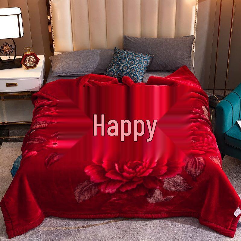 G5Z Двухслойное Утолщенное Рашель Одеяло - Уютное Осенне-Зимнее Покрывало для Пар или Свадебное Покрывало