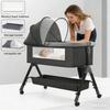 Детская прикроватная кроватка Кроватка для новорожденного Составная Большая Детская кроватка Детская кровать Многофункциональная Подвижная Складная