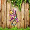 Metal Gecko Wall Decor Wall-mounted Colorful Gecko Figurine Wall Art Gecko Decoration for Garden Indoor Outdoor Decor Housewarming Gift