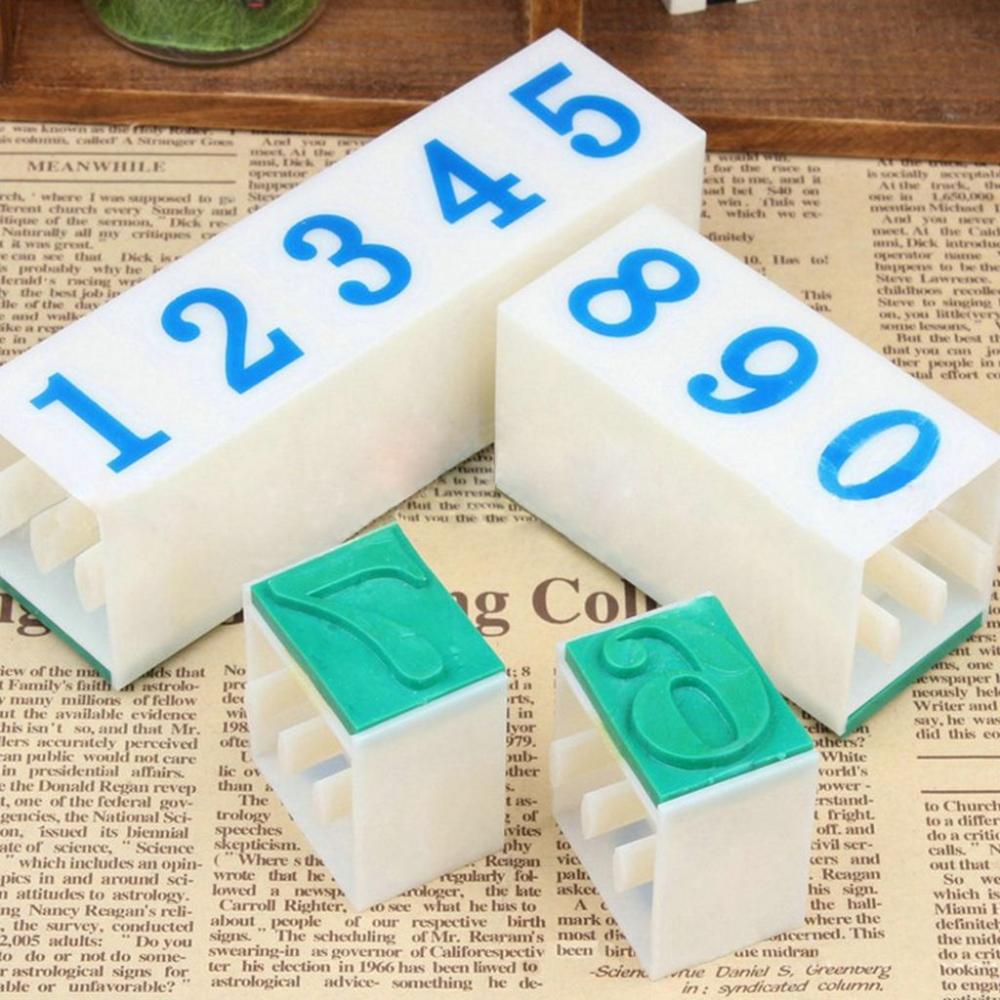 Pattern Free Combination Handmade Mini Crafts Scrapbooking DIY Number Stamps Word Printing
