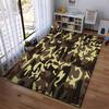 Camouflage Pattern Carpet with Brown1Green1and Beige Military Style Design Suitable for use as an anti-slip1 for1room and bedroom sofas