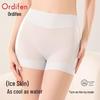 Audiffem Women's Seamless Ice Silk High-Waist Safety Shorts