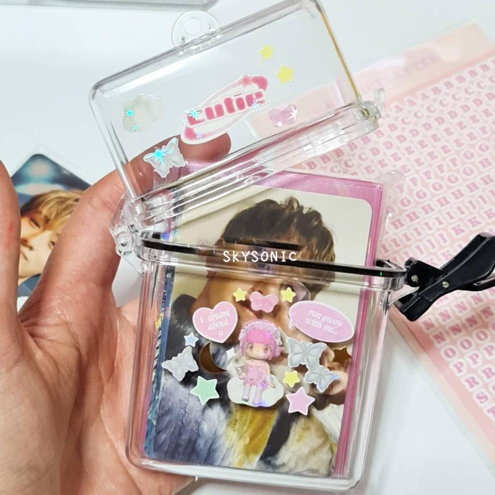 3 Inch Transparent Photo Holder Waterproof Idol Kpop Albumes Case New Card Box Case Card