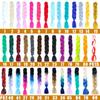 Синтетические плетеные волосы 24 дюйма Jumbo Braid Ombre Jumbo Наращивание волос для женщин DIY Косички для волос Фиолетовый Розовый Желтый Красный