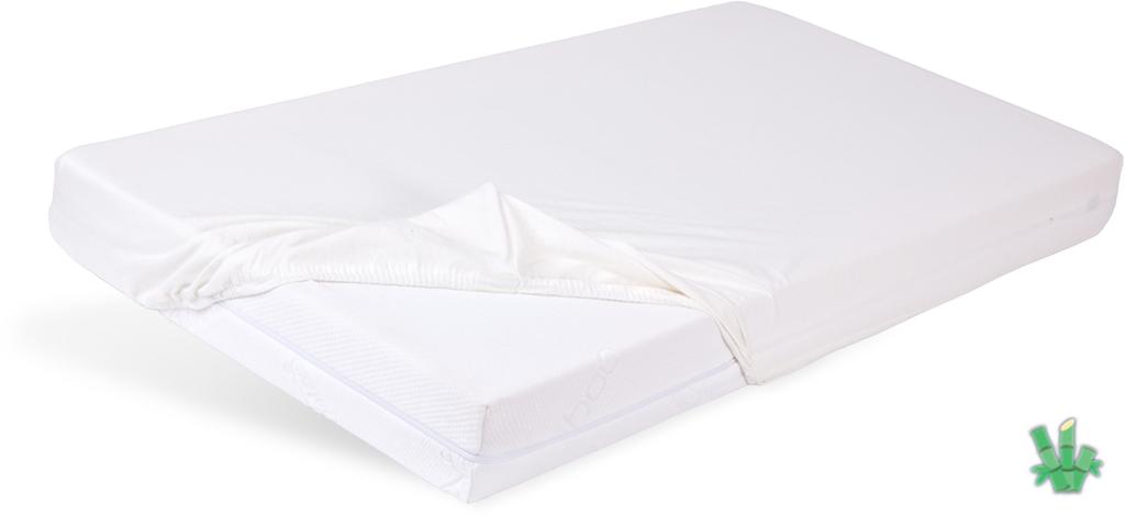 Bamboo fitted sheet 150x190, 160x200x20, white_01, matex