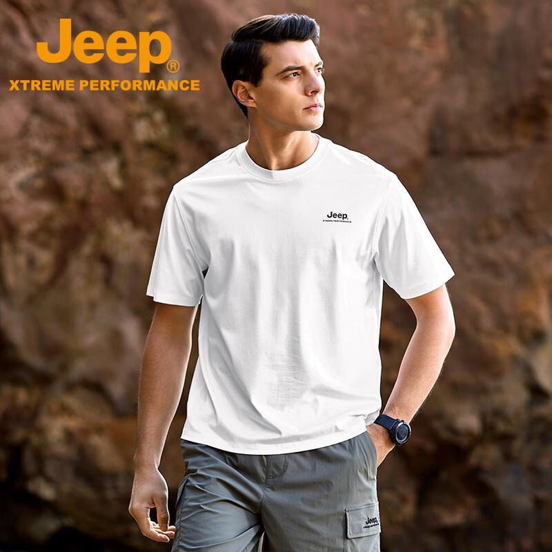 Jeep Men's Quick-Dry Breathable Round Neck T-Shirt