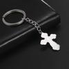 Religious Orthodox Cross Keychain Stainless Steel Keychain for Men Women Gifts Gift