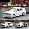 1/36 Модель игрушечной машины BMW M3 RMZ CiTY Миниатюрная классическая Свободные колеса Оттягивающаяся Литая из сплава Коллекция Подарок для детей Мальчик Ребенок