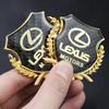 2PCS 3D Metal Emblem Sticker Car Badge Decal for Lexus F SPORT NX RX ES UX GS GX IS LS LX CT LC LBX 350h 450h etc