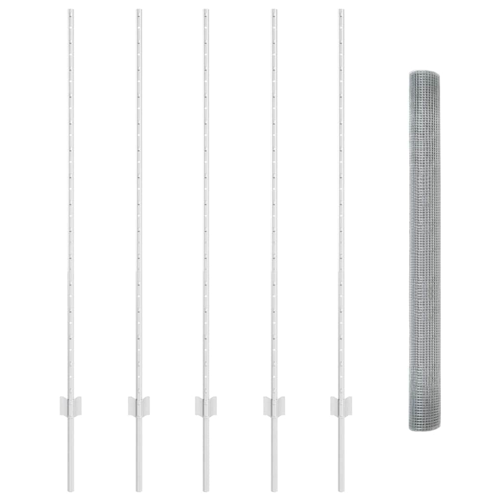 Сварная сетка с столбами 10 x 1,4 м (Ш х В)