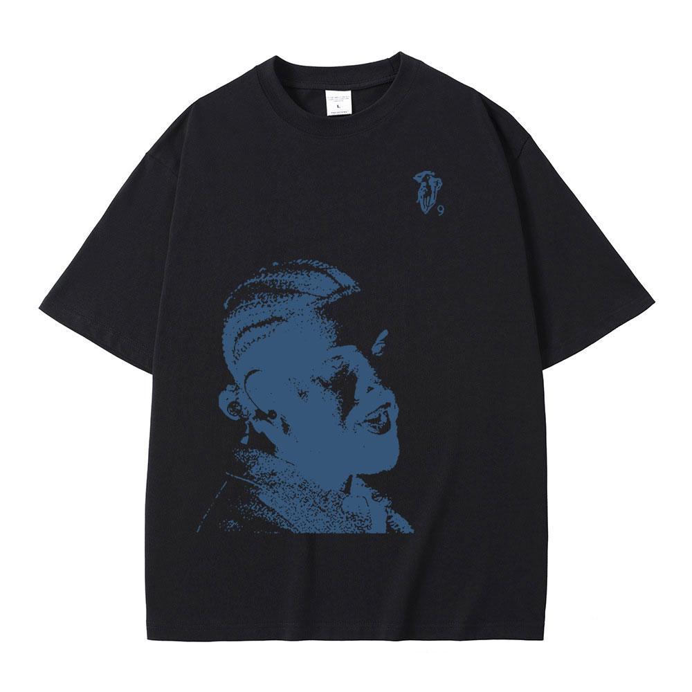 Vintage Rapper Drake Portrait Graphic T Shirt Unisexs Fashion Hip Hop Short Sleeve 100 Cotton Oversized TShirts Streetwear Unisex