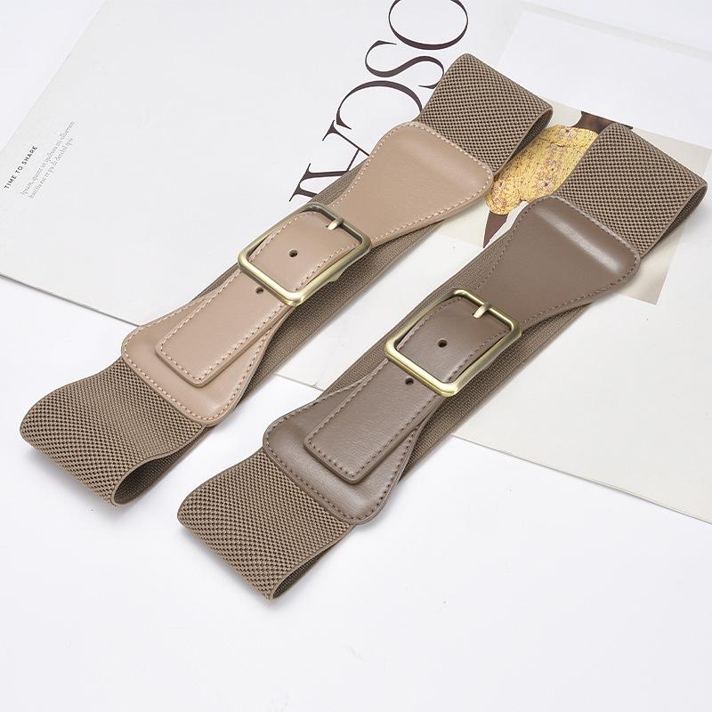 Эластичный пояс Женский Персонализированный Костюмное платье Декоративный Темперамент Поясная печать Эластичный пояс Кожаный пояс