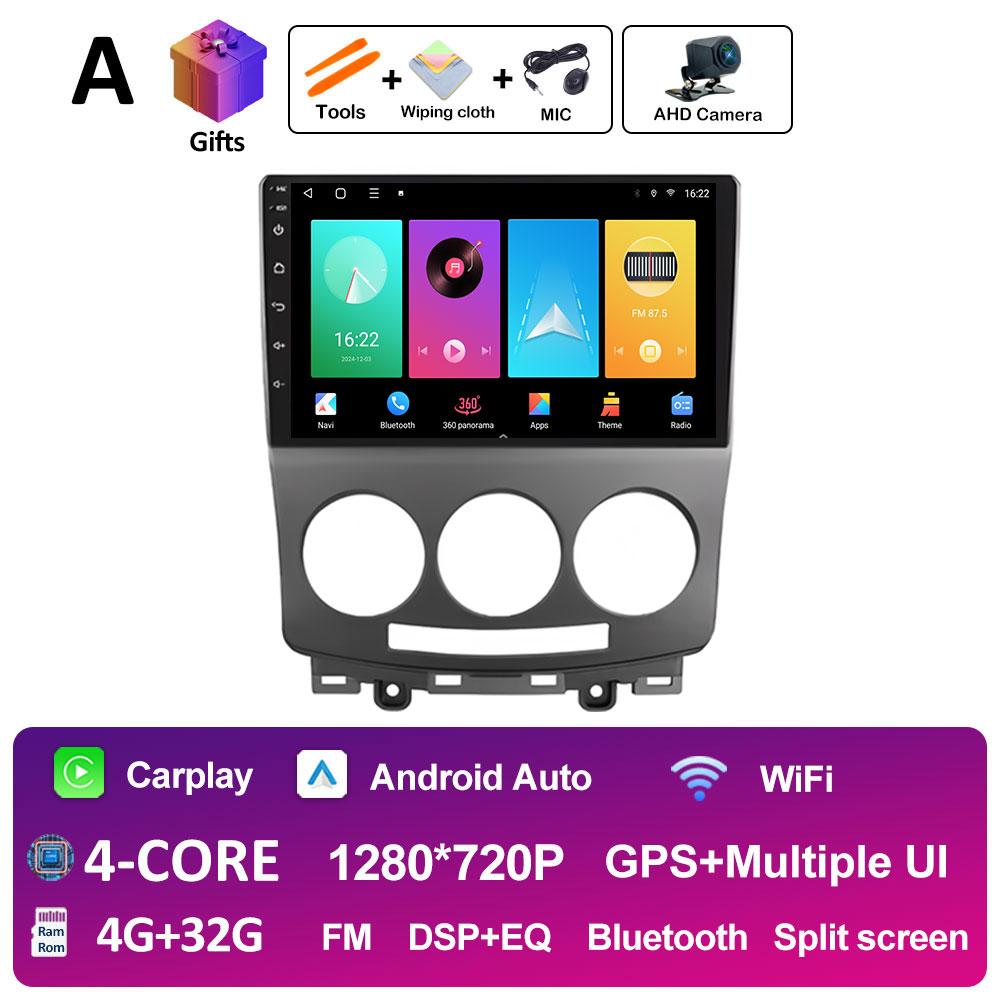 9 дюймовый Android Auto для MAZDA 5 2005 2006 2007 2008 2009 2010 Беспроводной Carplay Вентилятор охлаждения WIFI QLED IPS Экран WIFI Аксессуары